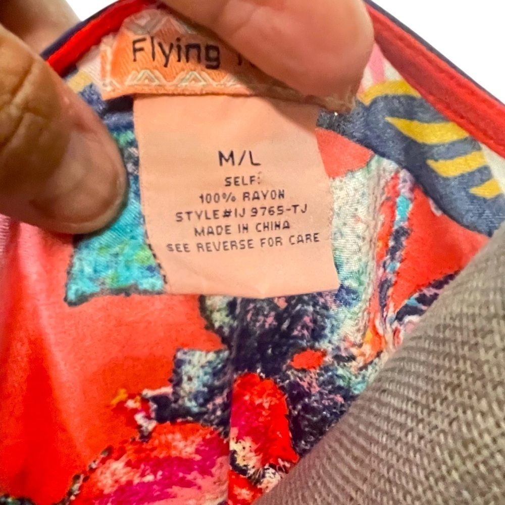Flying Tomato Anthropologie Sz M-L Floral Print Kimono Cardigan Duster Top - Picture 9 of 12